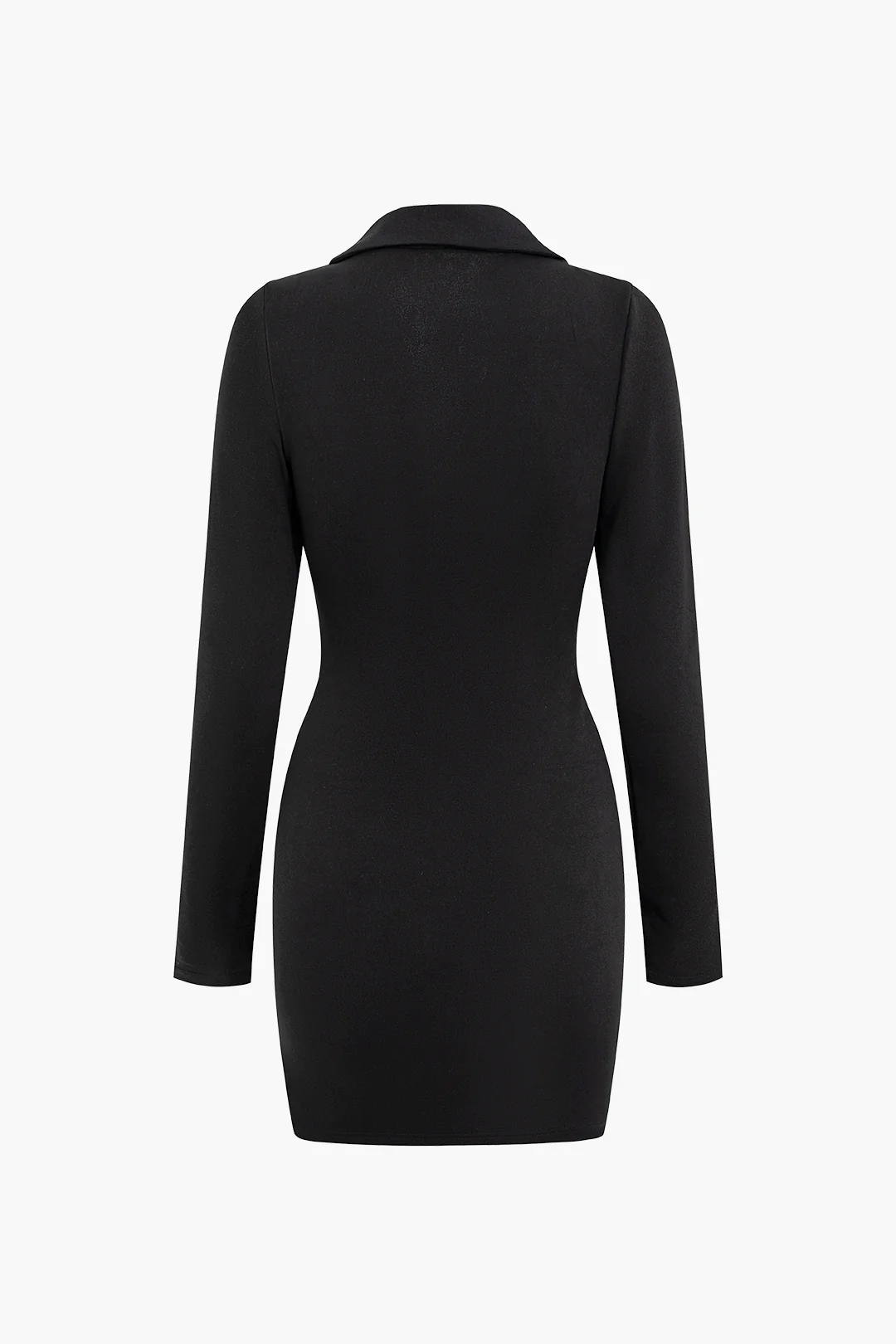 Deep V-Neck Long Sleeve Mini Dress - Flockneti