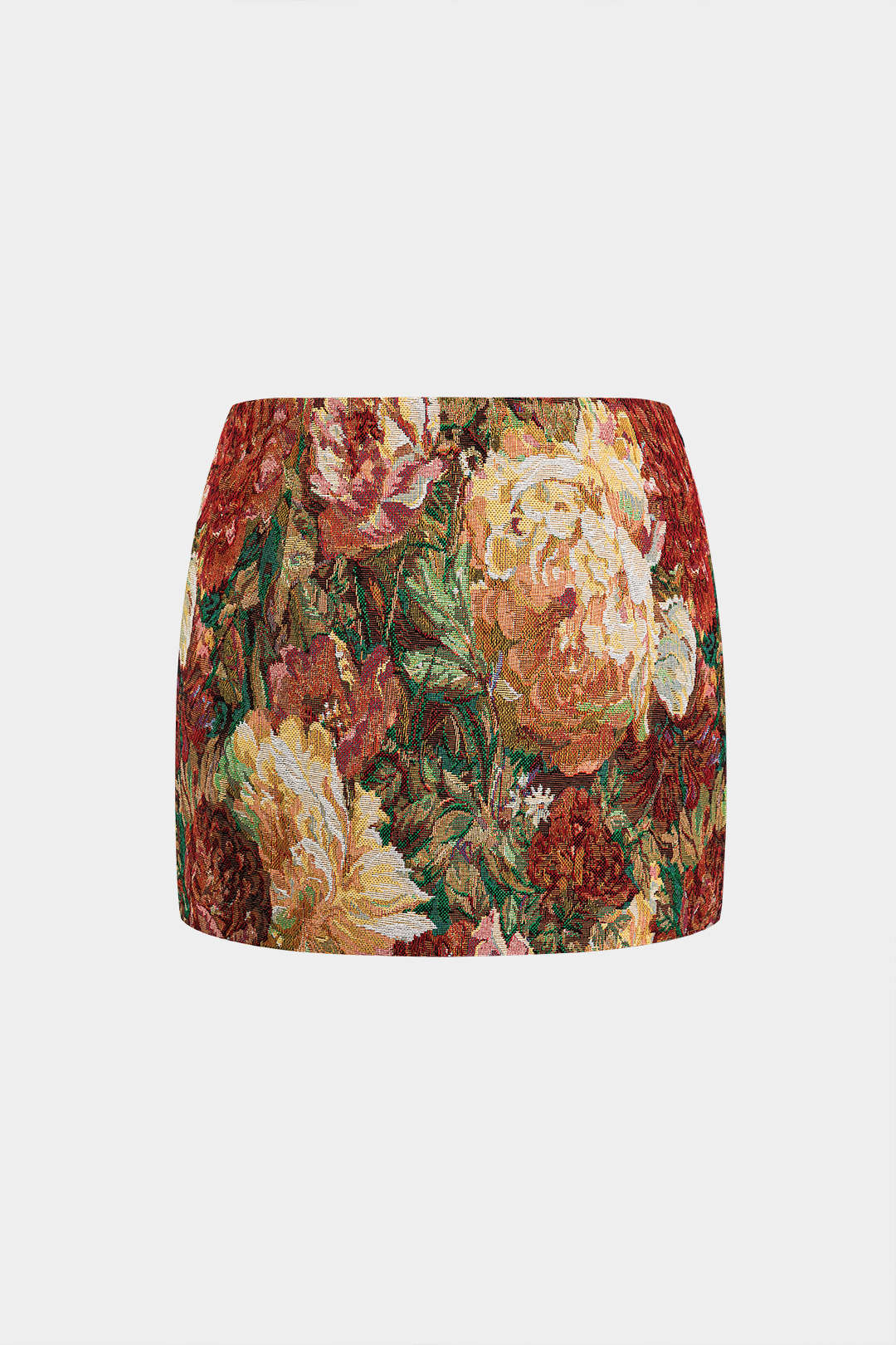 Jacquard Zipper Detail Mini Skirt - Flockneti