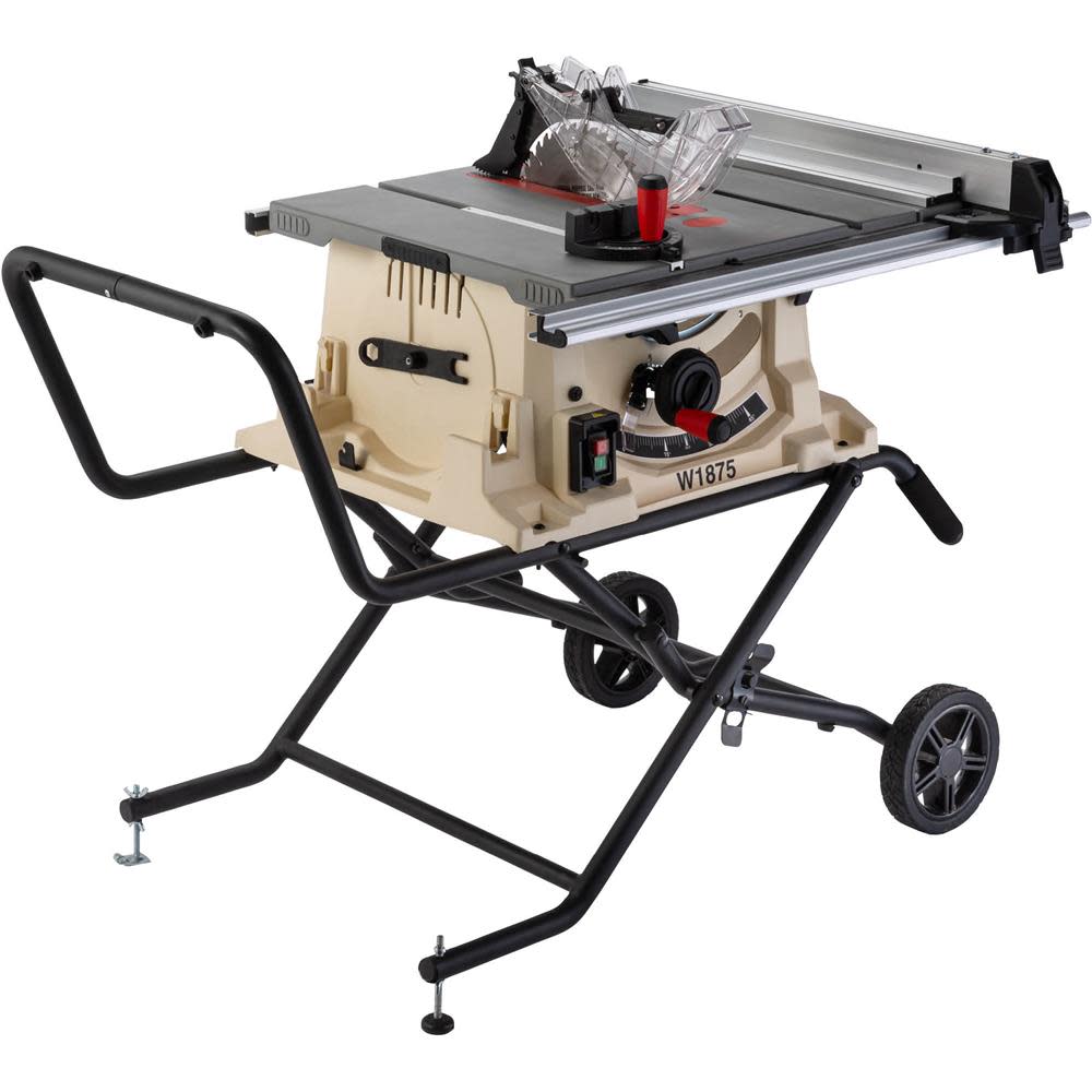 Shop Fox 10″ Benchtop Table Saw with Stand 120V 2HP 1 Phase - Flockneti