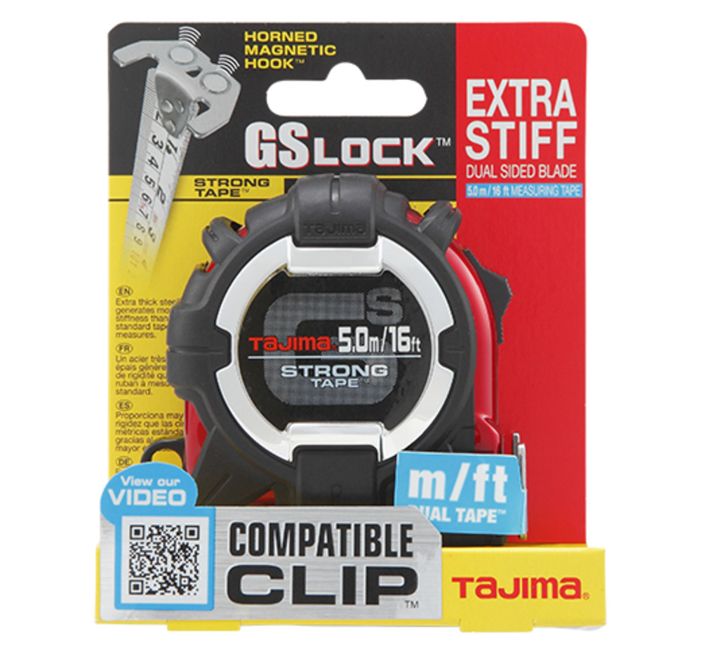 Tajima GS LOCK Measuring Tape 16′ x 1″ - Flockneti
