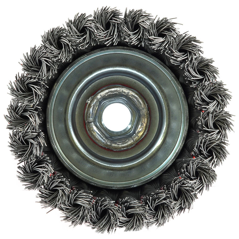 Forney Industries Cup Brush Knotted 4″ x .020″ x 5/8″ 11 Arbor - Flockneti
