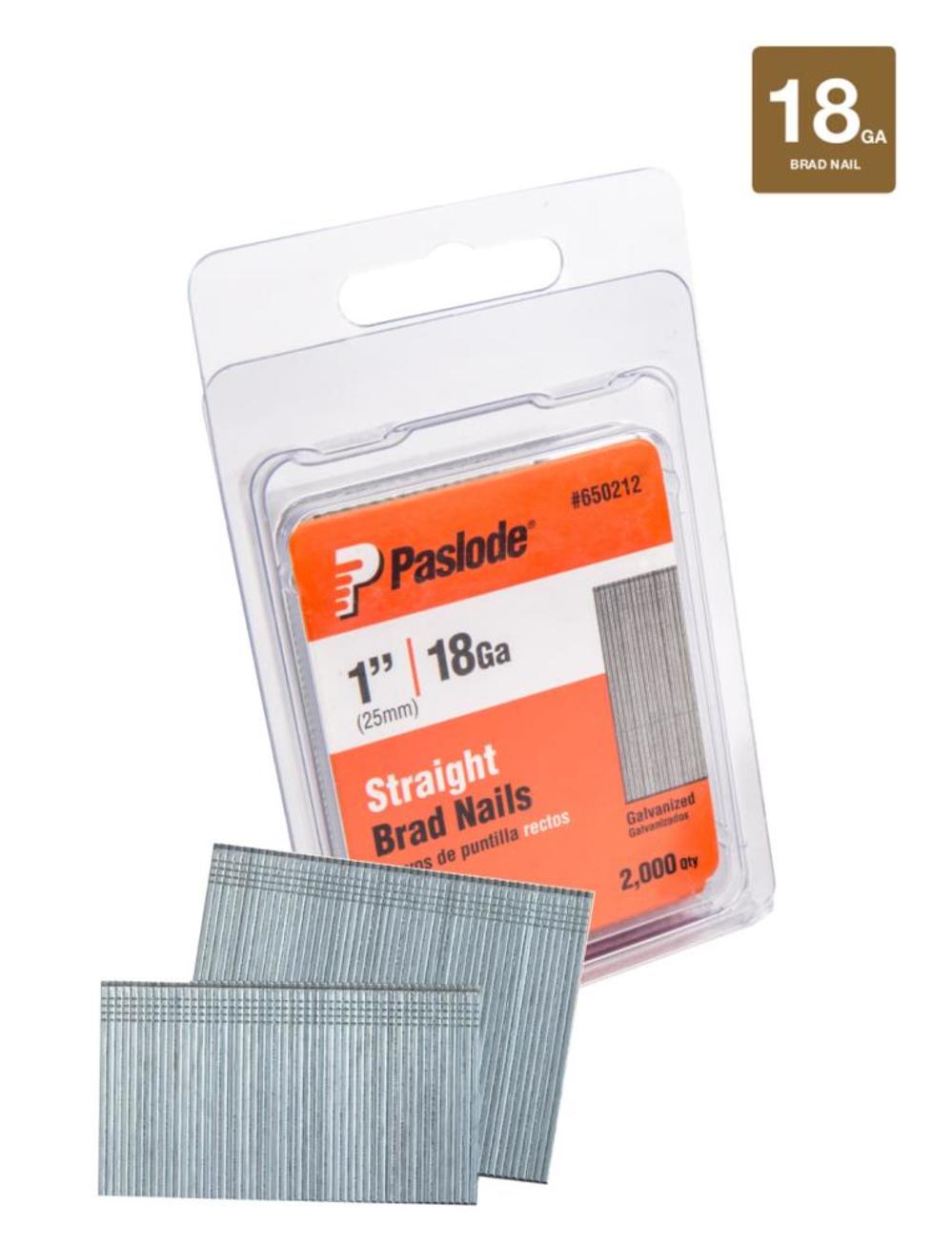 Paslode 1″ 18 Gauge Galvanized Finish Nail 2000 Count - Flockneti