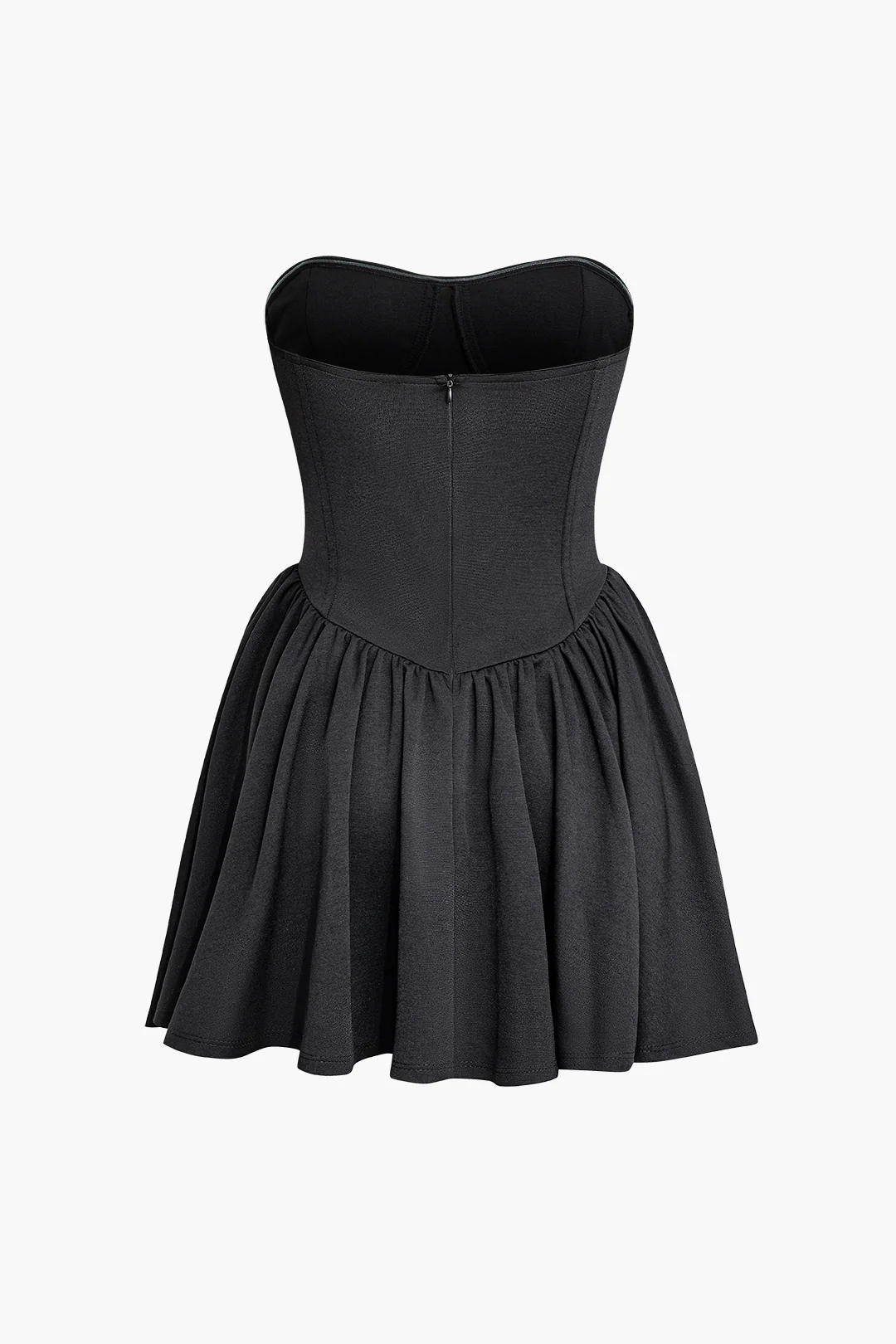 Solid Ruched Sleeveless Mini Dress - Flockneti