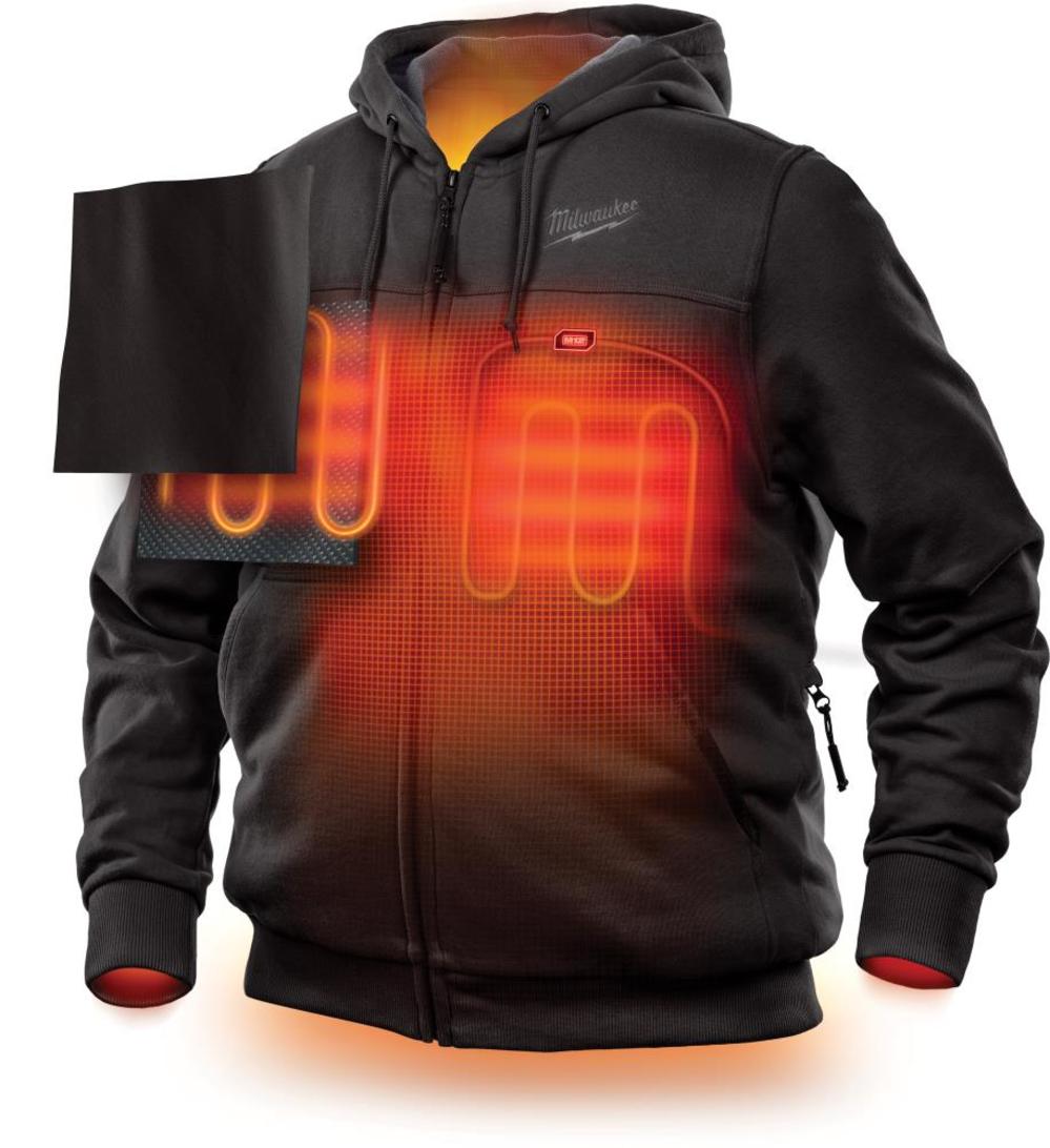 Milwaukee M12 Heated Hoodie Kit XL Black - Flockneti