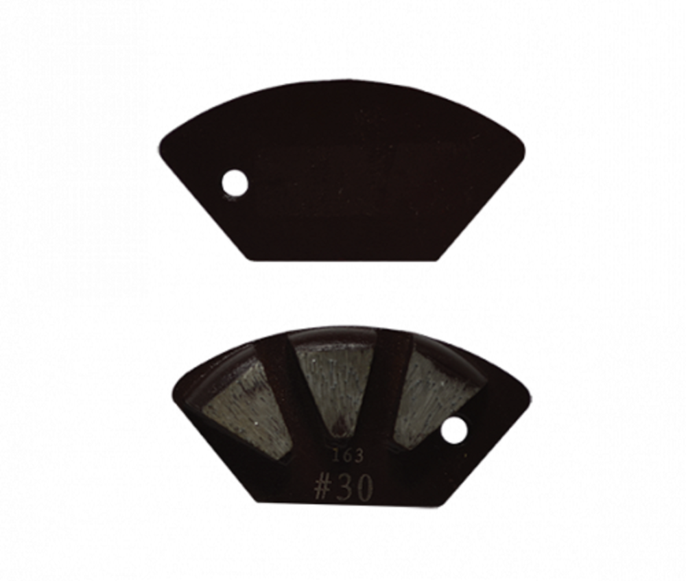 National Flooring Equipment Metal Bond Diamond Insert – Profiling Diamond Round Edge 30 Grit - Flockneti