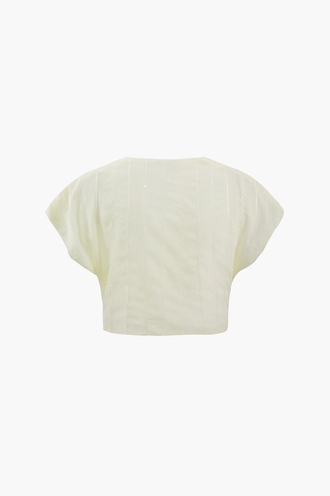 Ruched V-Neck Twist Knot Short-Sleeve Shirt - Flockneti