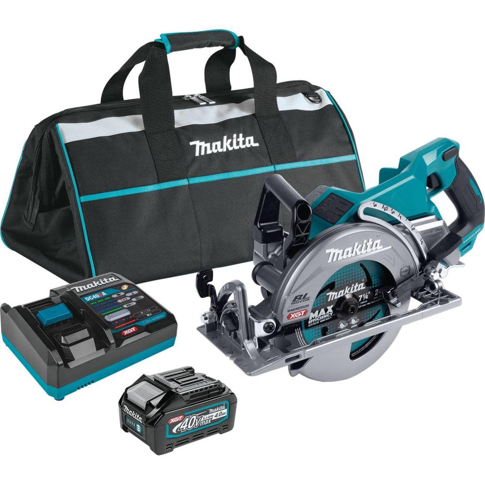 Makita XGT 40V max Circular Saw Kit Rear Handle 7 1/4 - Flockneti