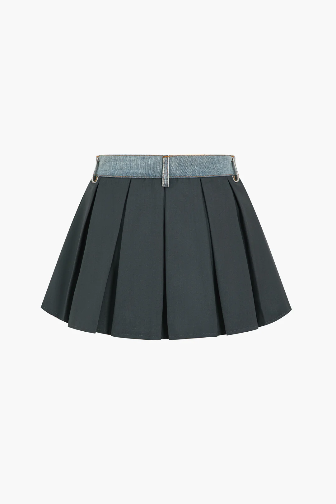 Denim Patchwork Mini Skirt - Flockneti
