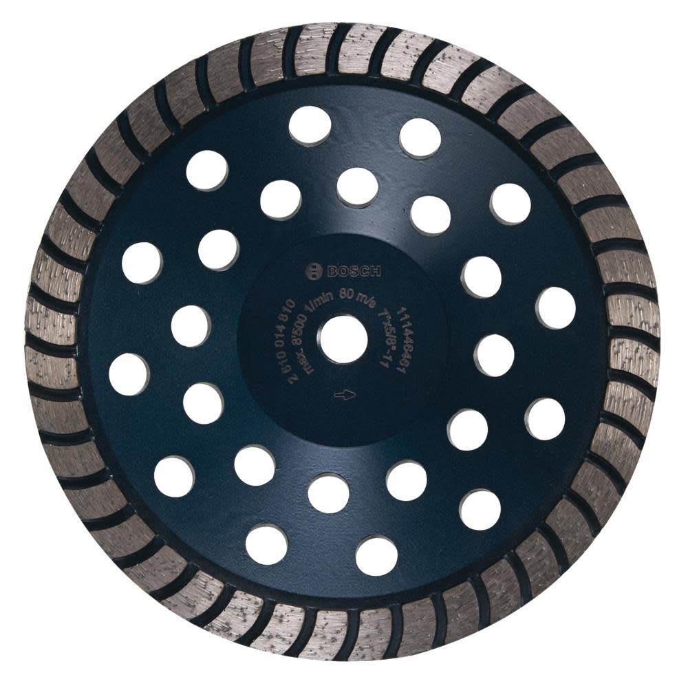 Bosch 7 In. Turbo Row Diamond Cup Wheel - Flockneti