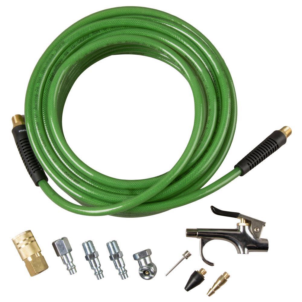 Metabo HPT Polyurethane Air Hose Kit 1/4″ x 50′ - Flockneti