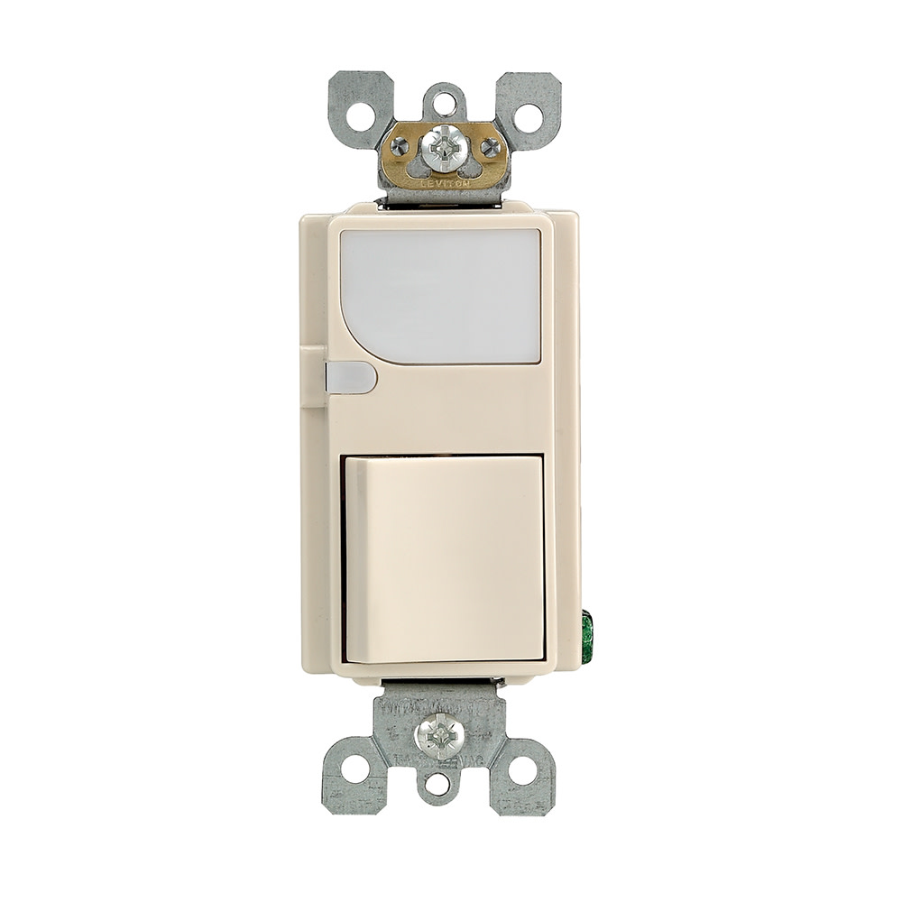 Leviton Combination Decora Switch with LED 15A 120VAC Light Almond - Flockneti