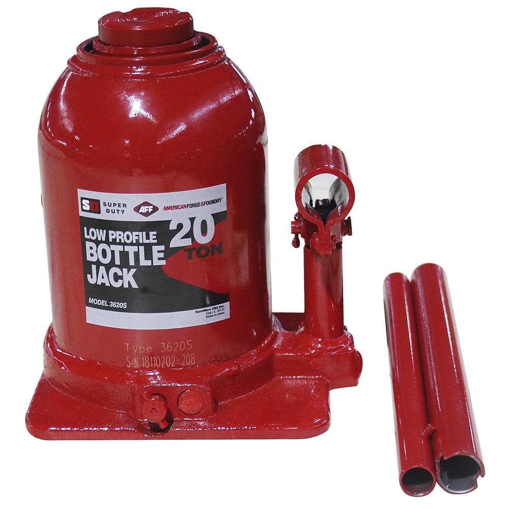 American Forge Low Profile Hydraulic Bottle Jack Manual 20 Ton - Flockneti