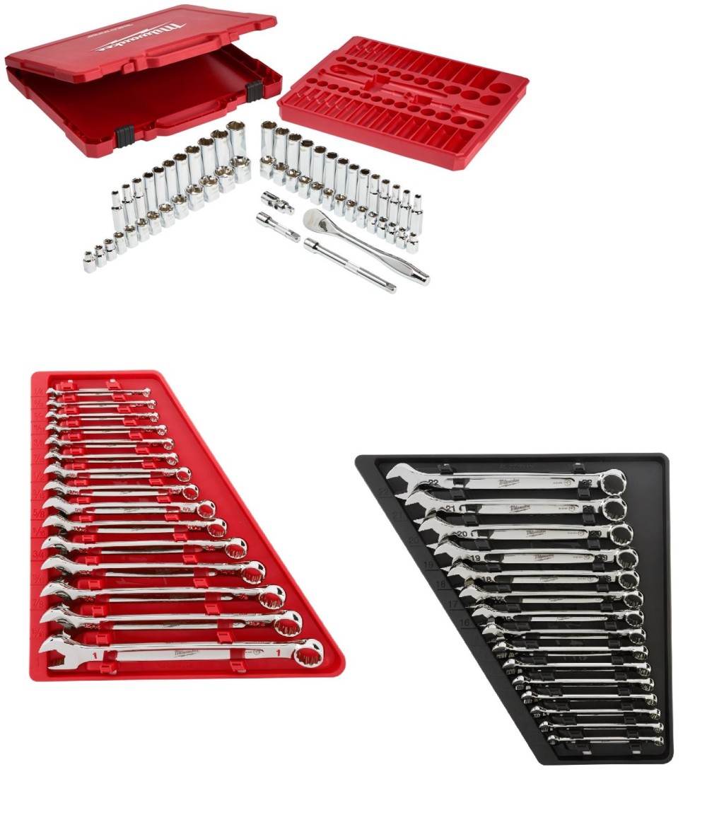 Milwaukee Ratchet Socket Combo Wrench Set 86pc Bundle - Flockneti