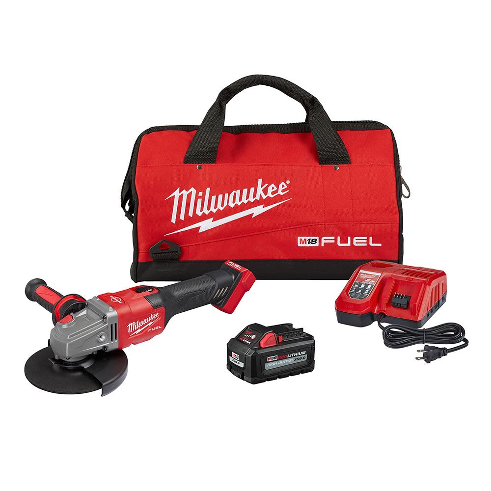 Milwaukee M18 FUEL 4-1/2 in.-6 in. Lock-On Braking Grinder with Slide Switch Kit - Flockneti