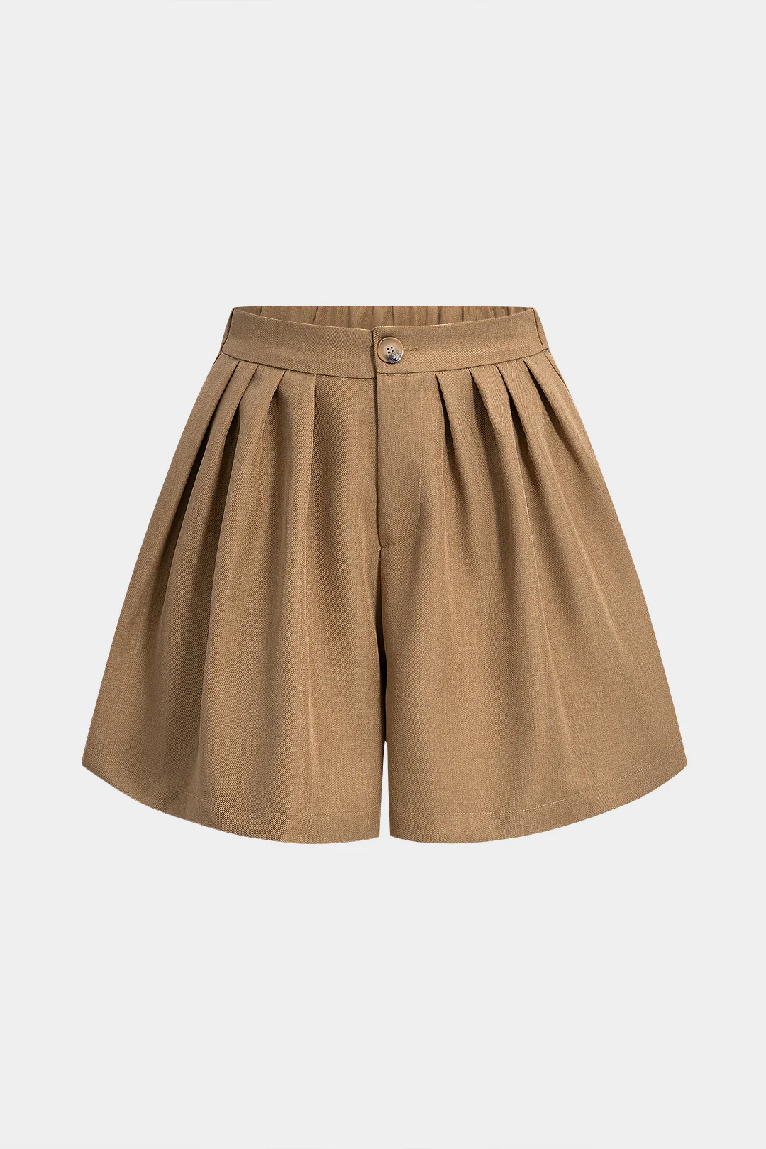 Pleated Wide Leg Shorts - Flockneti