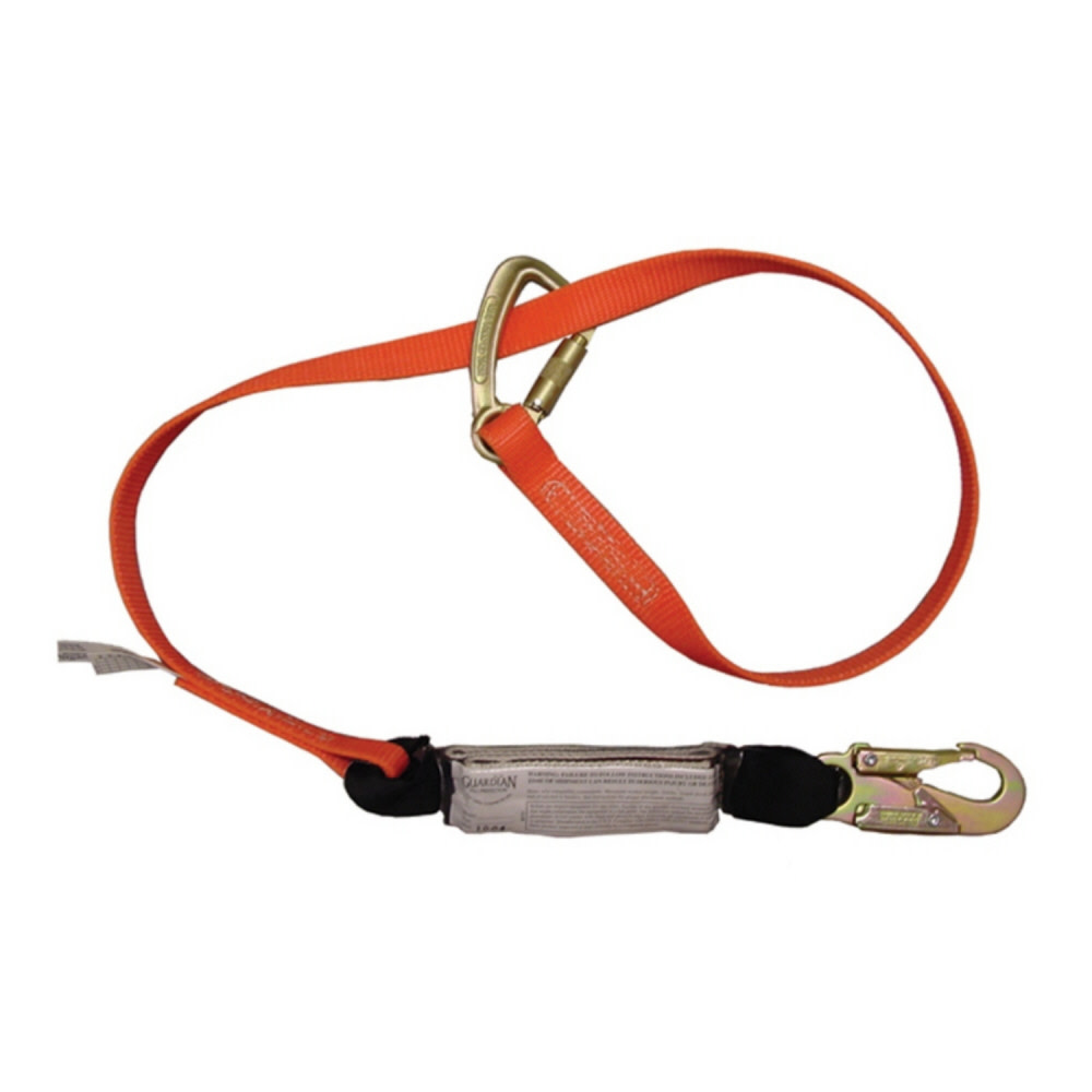 Guardian Fall Protection 6 Ft. Single Leg Double Lock Wrap Lanyard - Flockneti