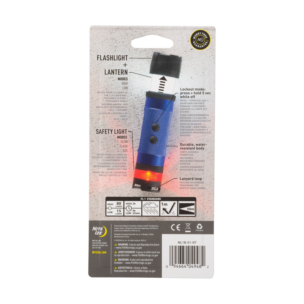 Nite Ize Radiant Flashlight 3 in 1 Mini Black - Flockneti