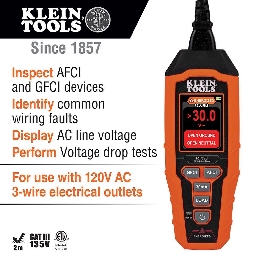 Klein Tools Circuit Analyzer - Flockneti