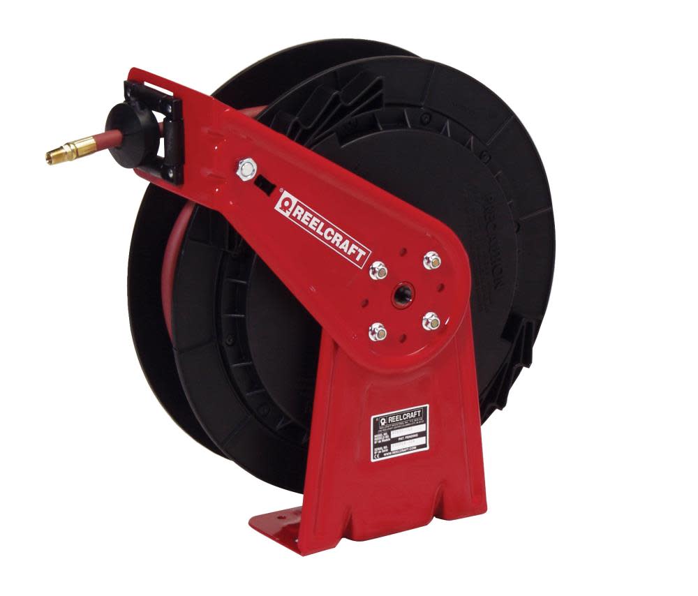 Reelcraft Spring Retractable Hose Reel – 1/2 In. x 35 Ft. 300 PSI with Hose - Flockneti