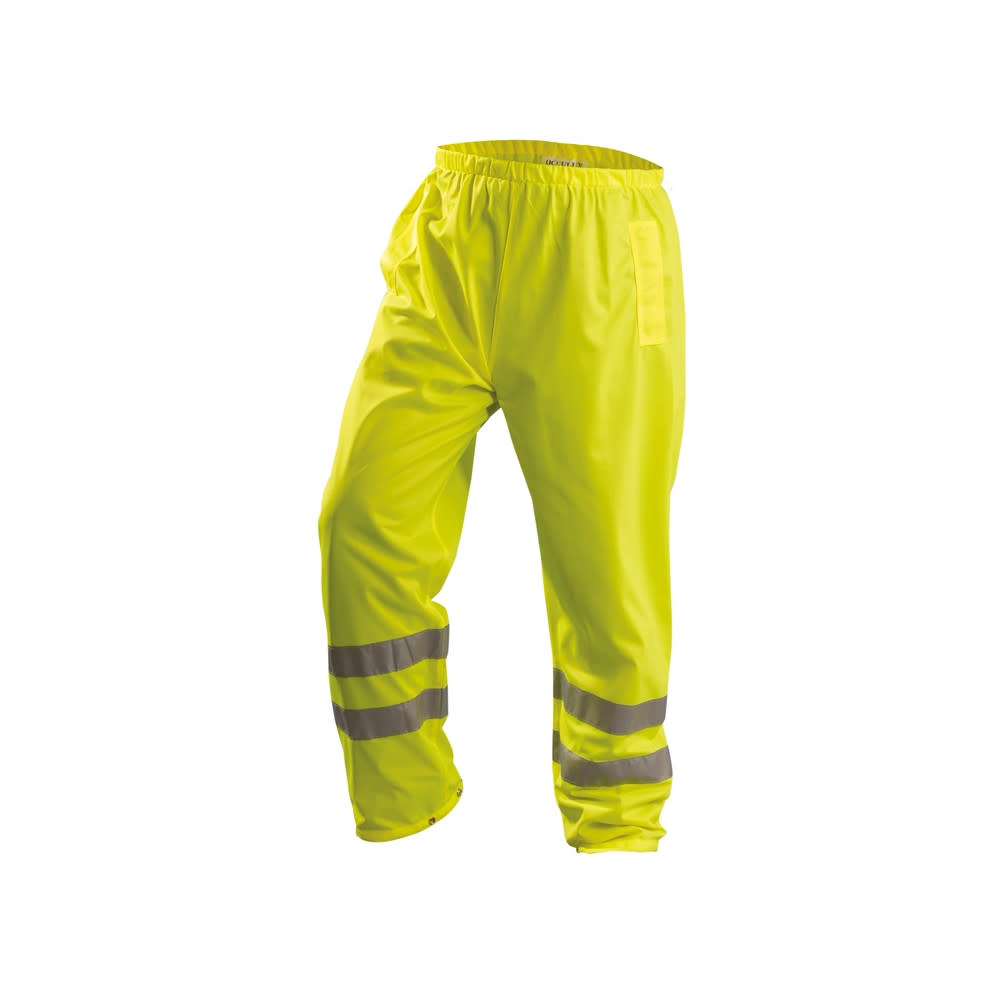 Occunomix Hi-Vis Yellow Class E Premium Breathable Pants Large - Flockneti
