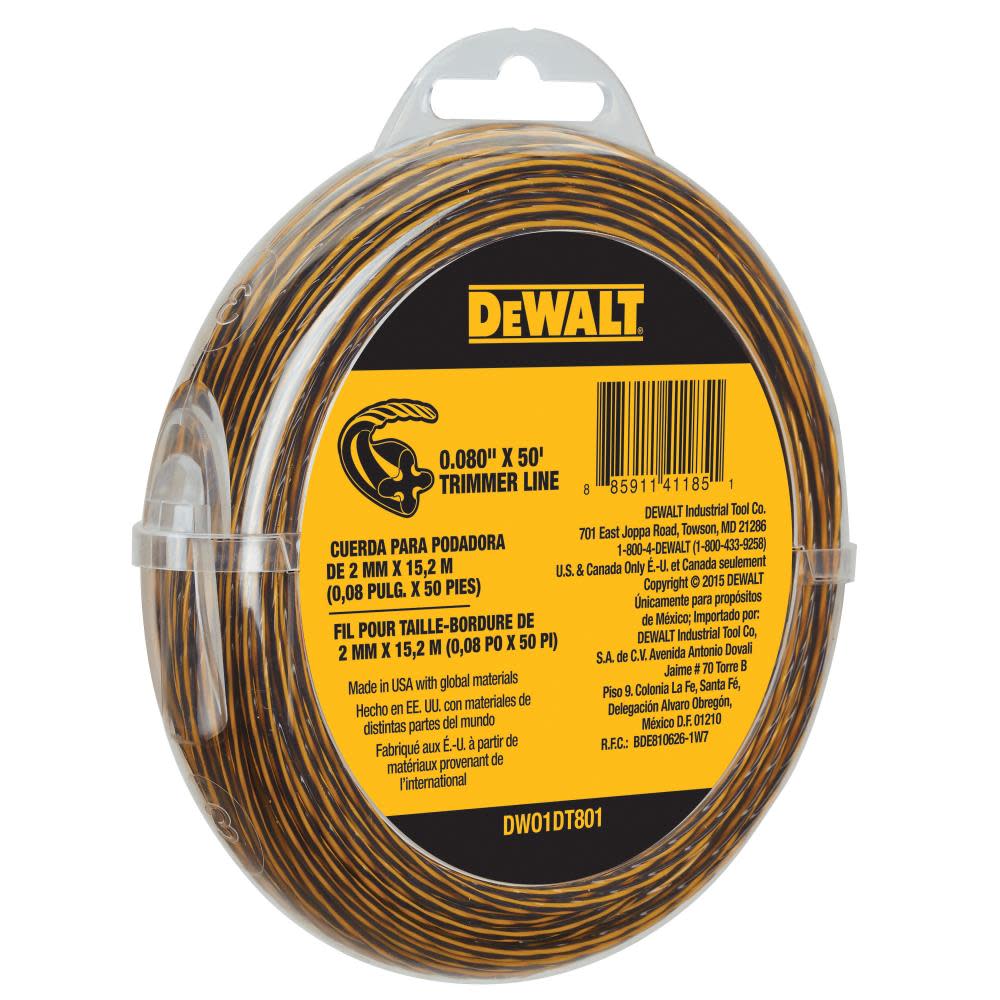 DEWALT Trimmer Line 0.080 In. x 50 Ft. - Flockneti