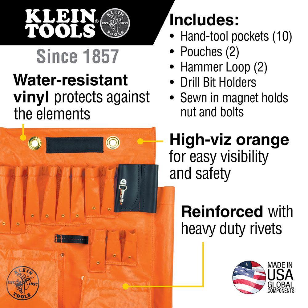 Klein Tools Aerial Apron with Magnet - Flockneti