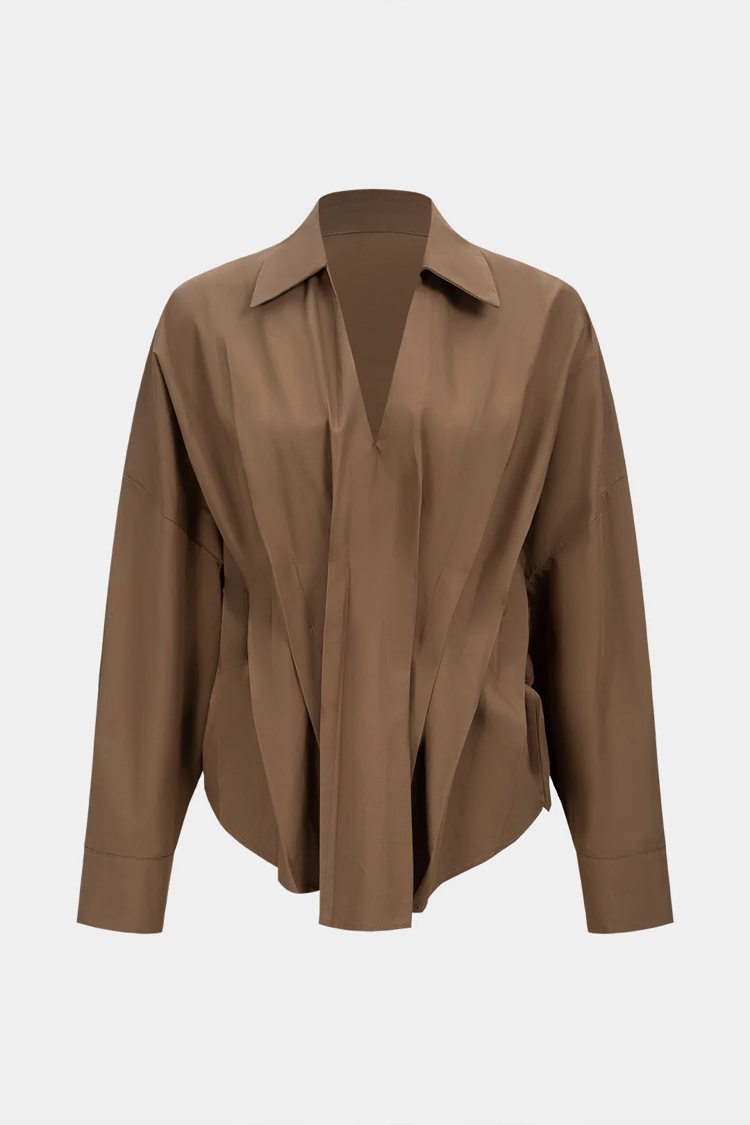 V-Neck Long-Sleeve Shirt - Flockneti