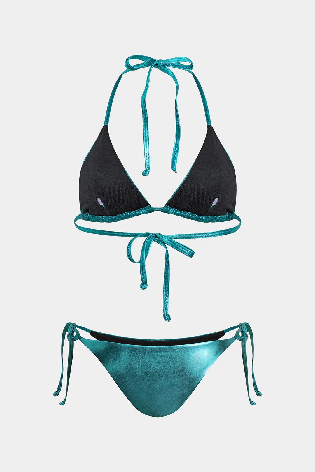 Halter Neck Tie-Up Bikini Set - Flockneti