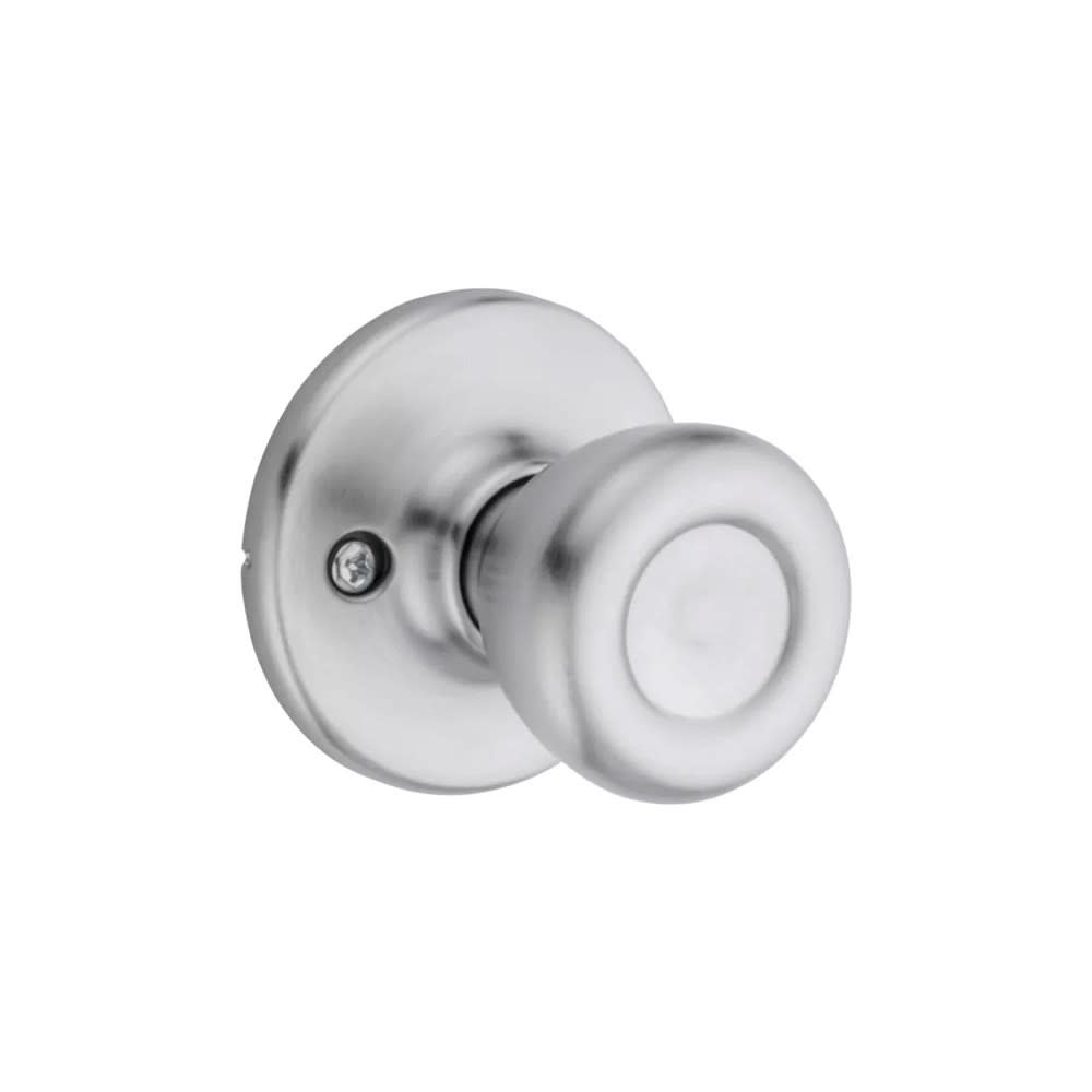 Kwikset Satin Chrome Hall/Closet Tylo Passage Door Knob Set - Flockneti