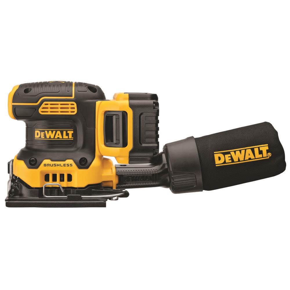 DEWALT 20V MAX XR Cordless 1/4 Sheet Variable-Speed Sander Kit (5.0 Ah Battery) - Flockneti