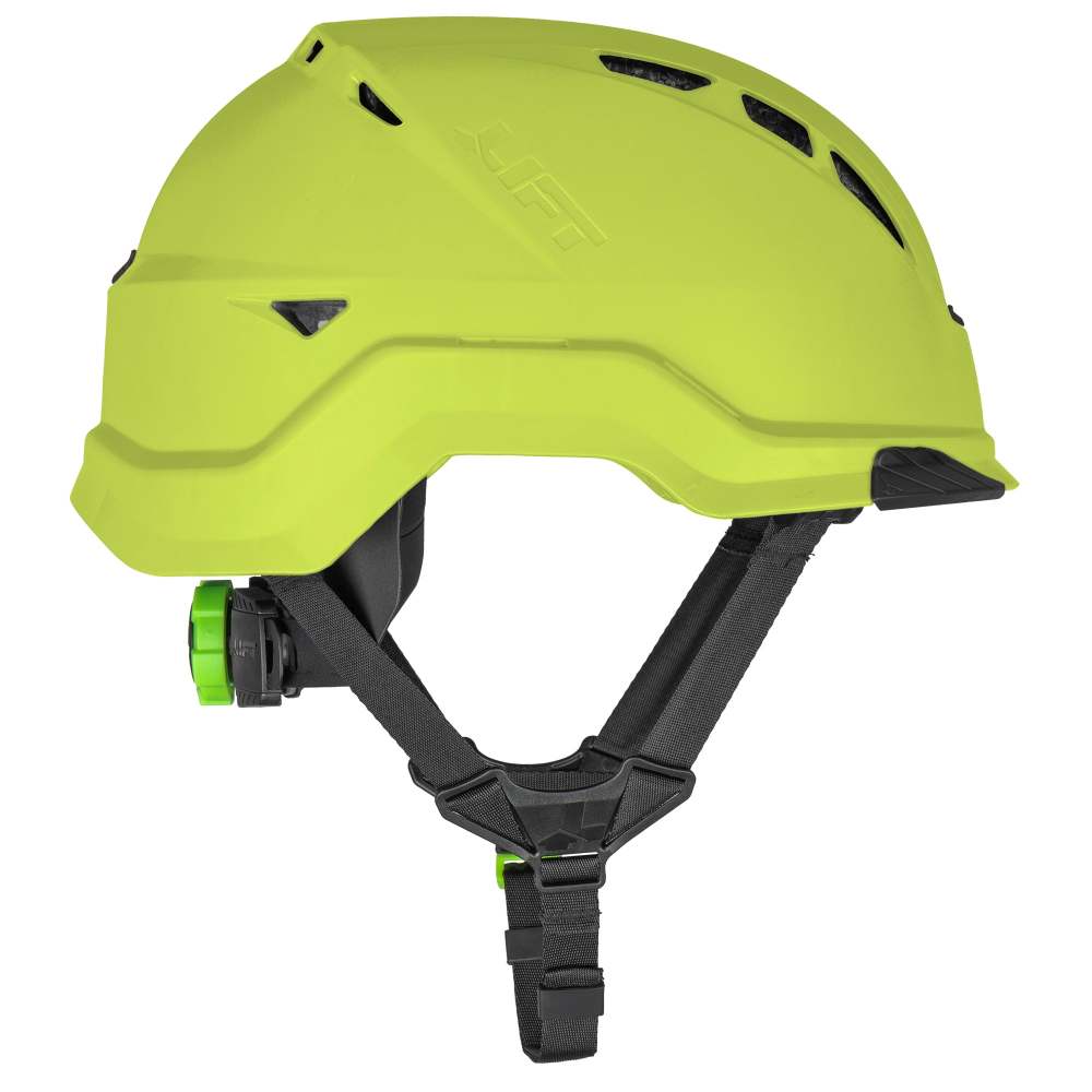 Lift Safety RADIX Vented Safety Helmet Hi-Viz Yellow Type 2 - Flockneti