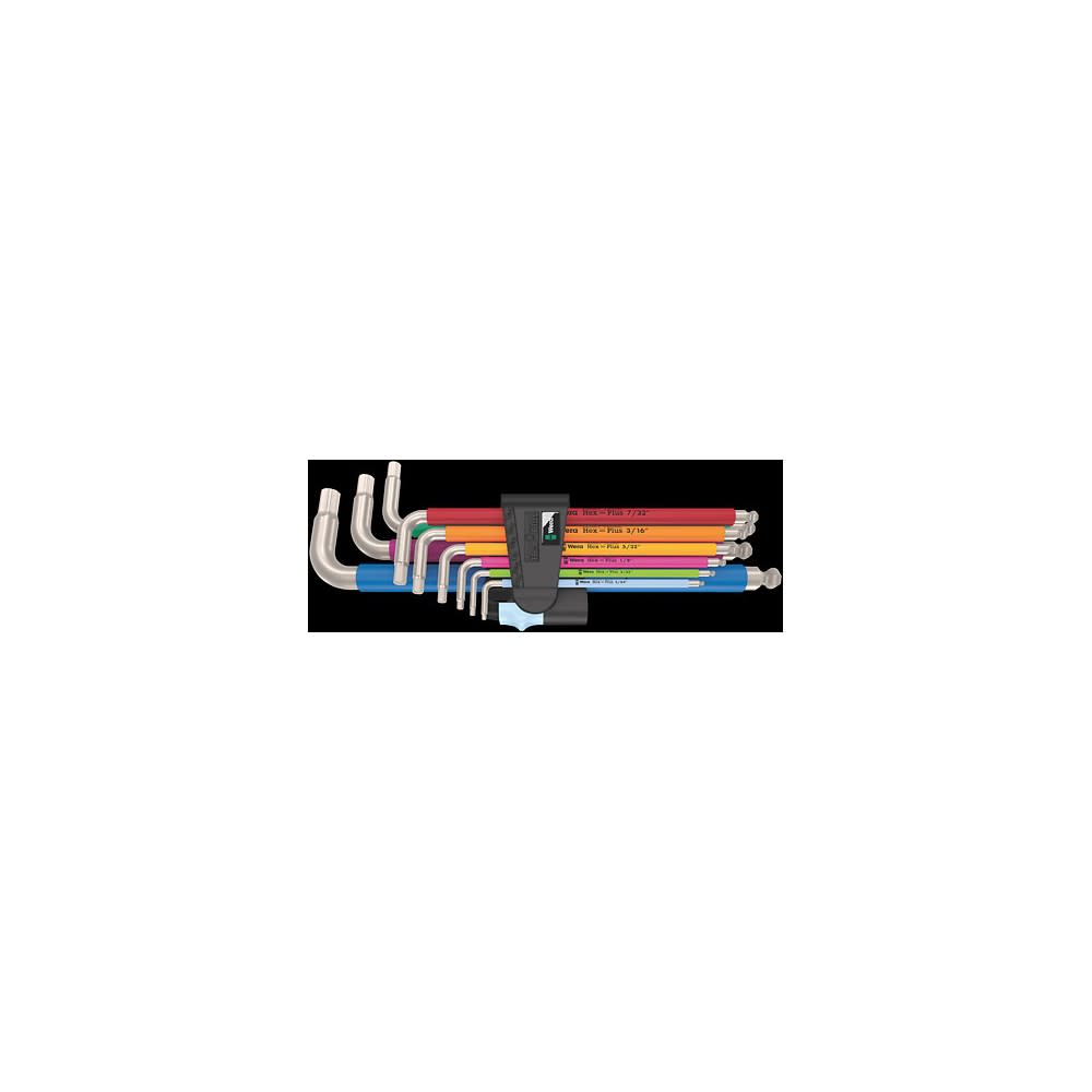 Wera Tools 3950/9 Hex-Plus Multicolor Imperial L-Key - Flockneti