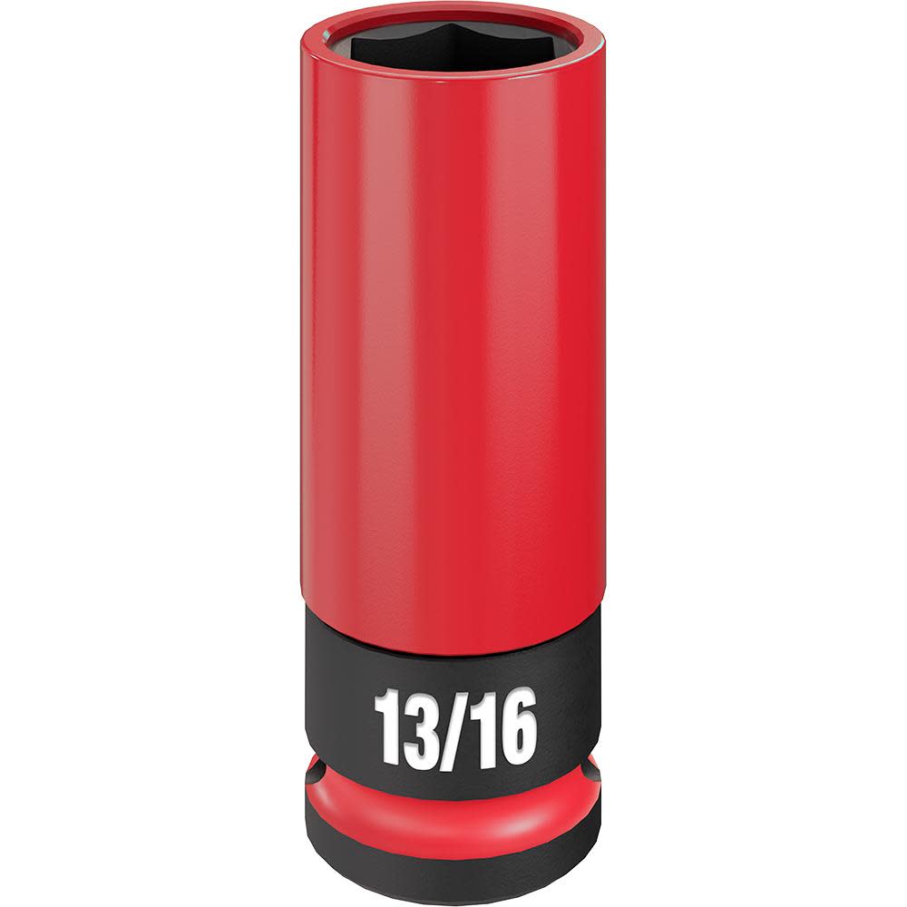 Milwaukee SHOCKWAVE Impact Duty Socket 1/2 Drive 13/16″ SAE Lug Nut Wheel - Flockneti