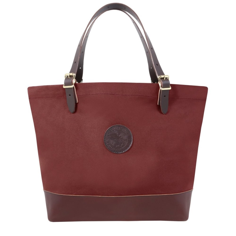 Duluth Pack 33 Liter Capacity Burgundy Deluxe Market Tote - Flockneti