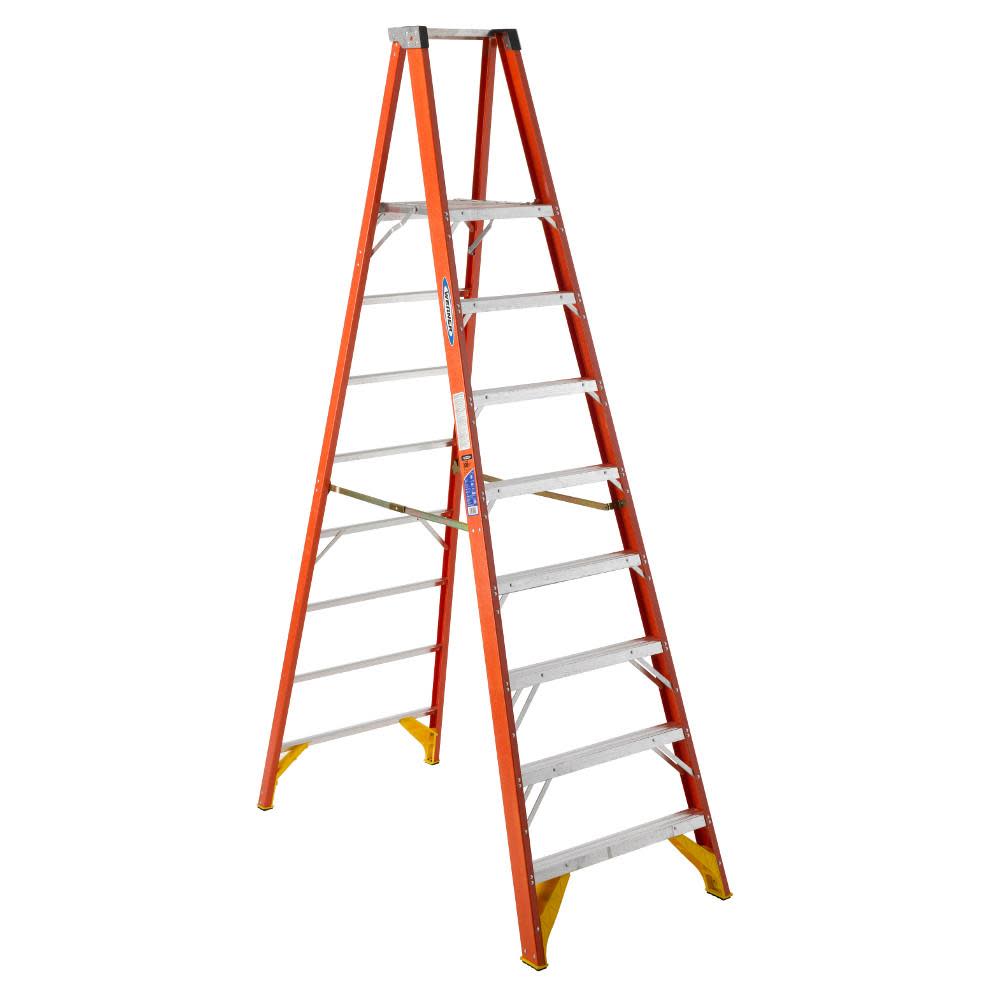 Werner 8 Ft Type IA Fiberglass Platform Ladder - Flockneti