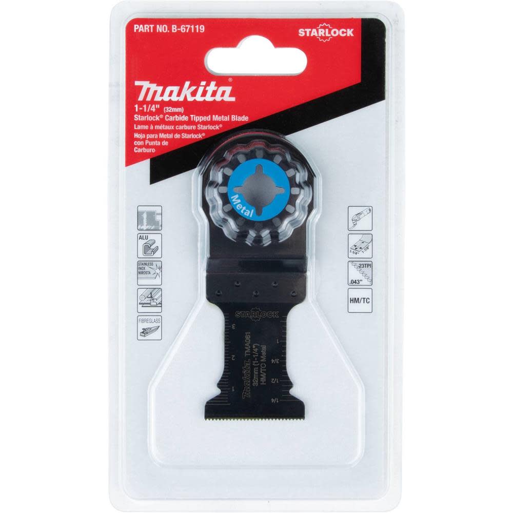 Makita 1-1/4″ Starlock Carbide Tipped Metal Blade - Flockneti