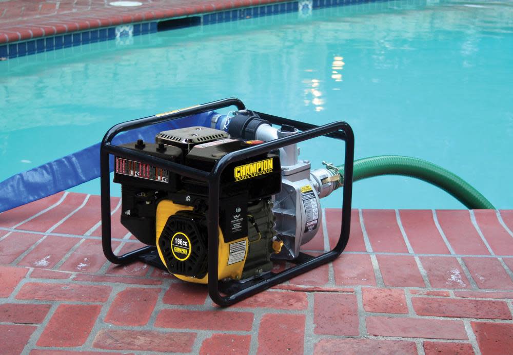 Champion Power Equipment 2-Inch Gas-Powered Semi-Trash Water Transfer Pump with Hose and Wheel Kit – 66520 - Flockneti