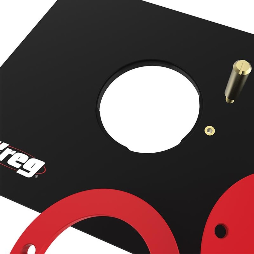 Kreg Precision Router Table Insert Plate with Level-Loc Rings (non predrilled) - Flockneti