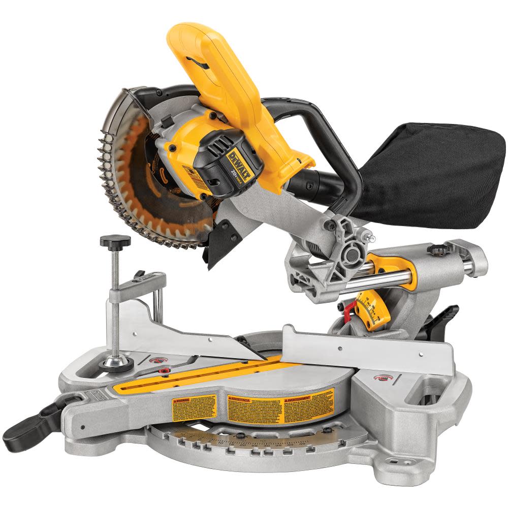 DEWALT 7-1/4″ Miter Saw Single Bevel Sliding Compound Bare Tool - Flockneti