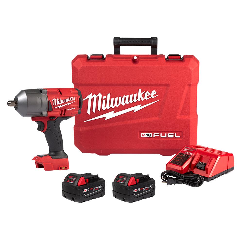 Milwaukee M18 FUEL High Torque 1/2 Impact Wrench with Pin Detent Kit - Flockneti