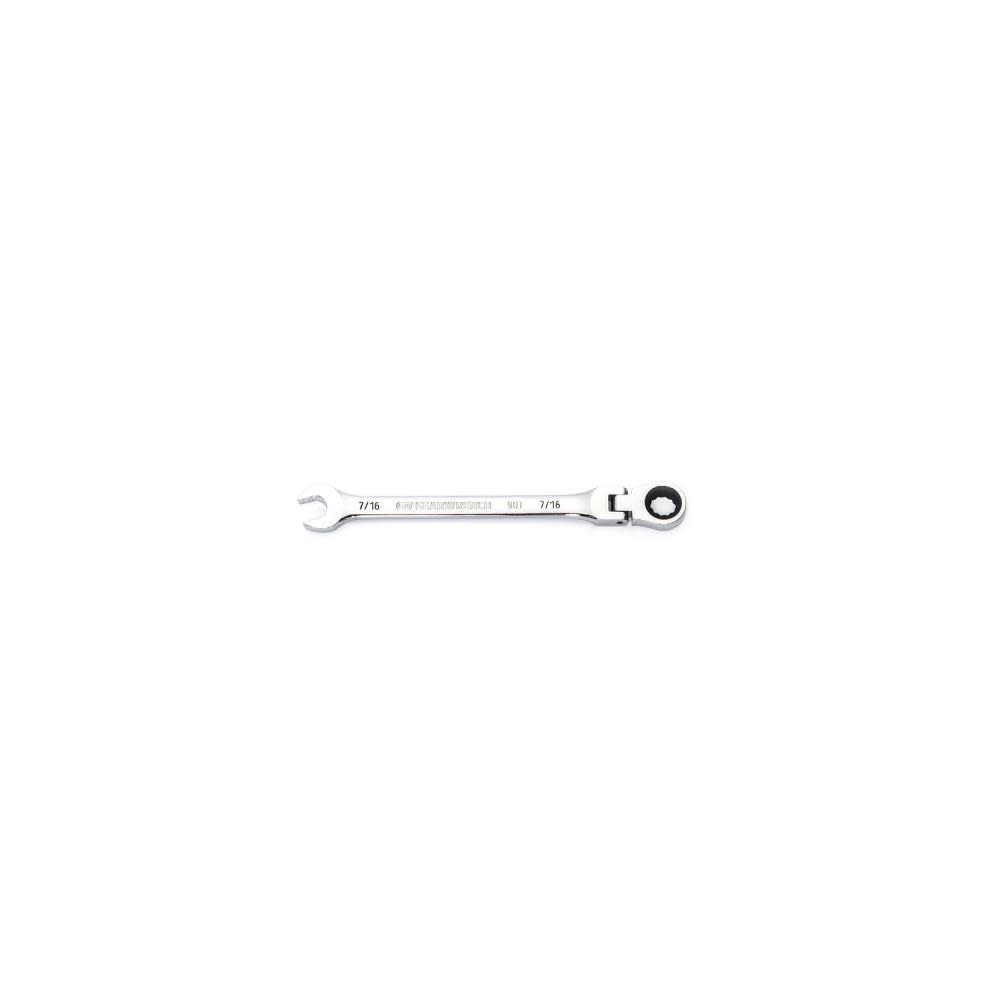 GEARWRENCH 7/16″ 90T 12 Point Flex Head Ratcheting Combination Wrench - Flockneti