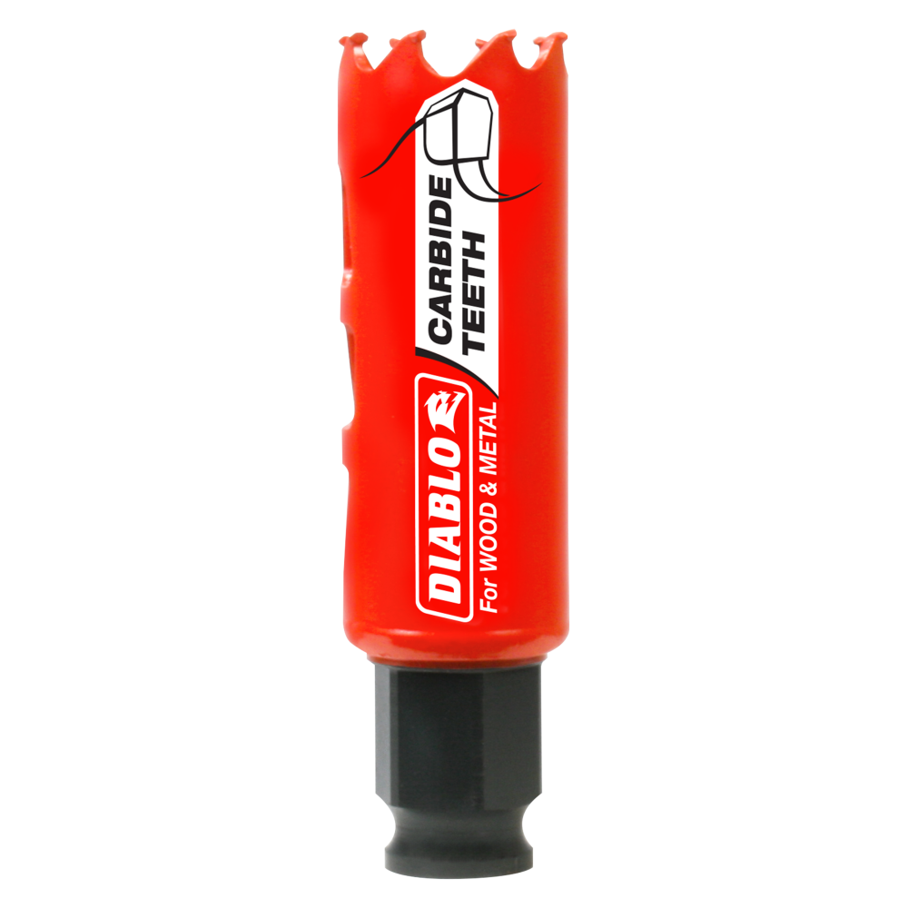 Diablo Tools 1″ (25mm) Carbide-Tip Wood & Metal Holesaw - Flockneti