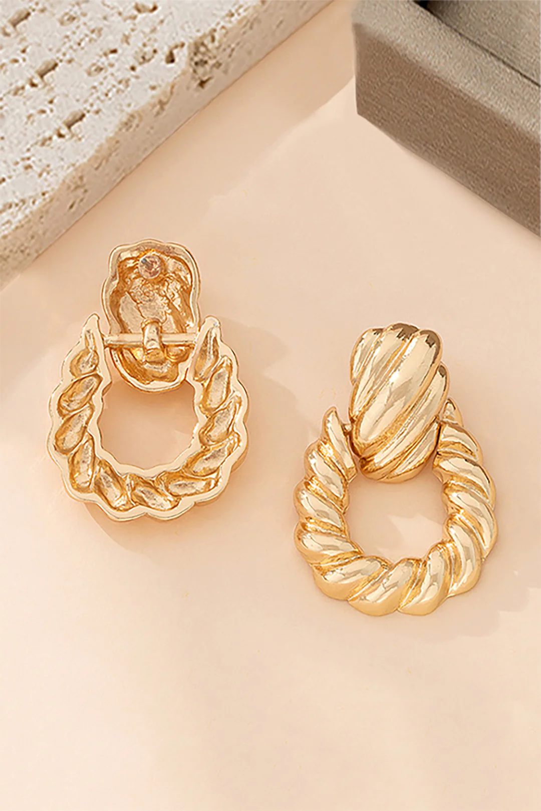 Metal Geometric Earrings - Flockneti