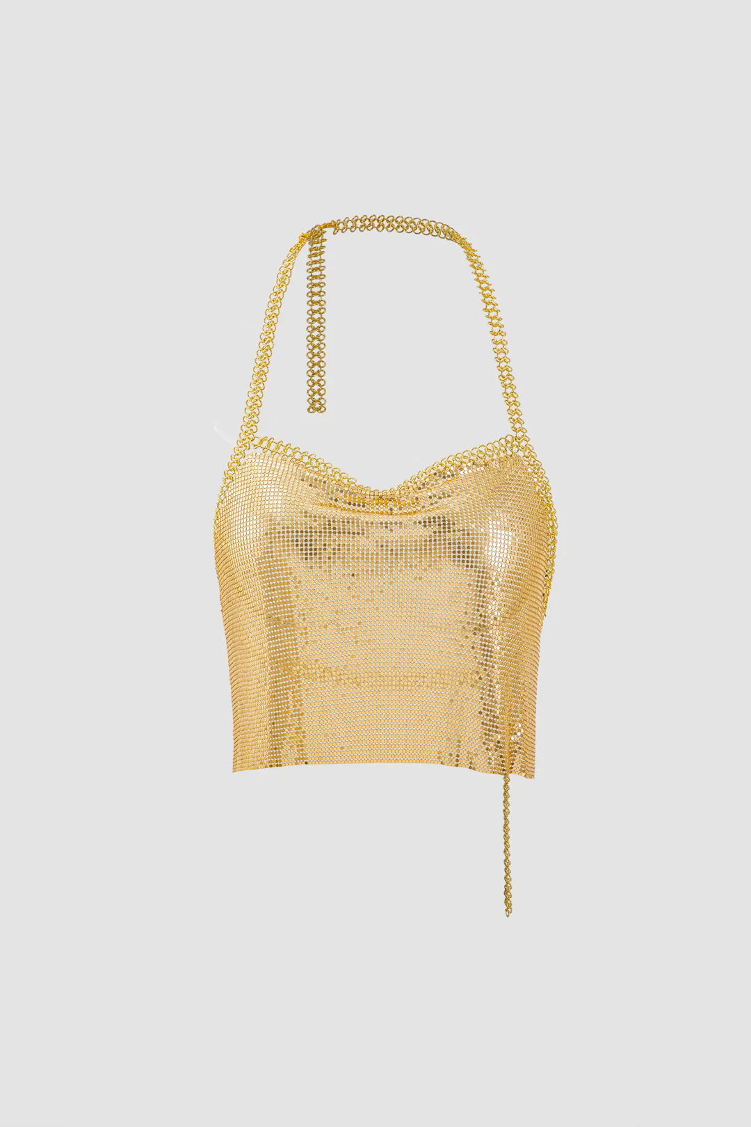 Metal Halter Neck Cami Top - Flockneti