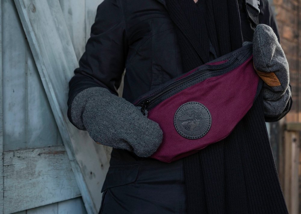 Duluth Pack 4 Liter Capacity Burgundy Large Fanny Pack - Flockneti
