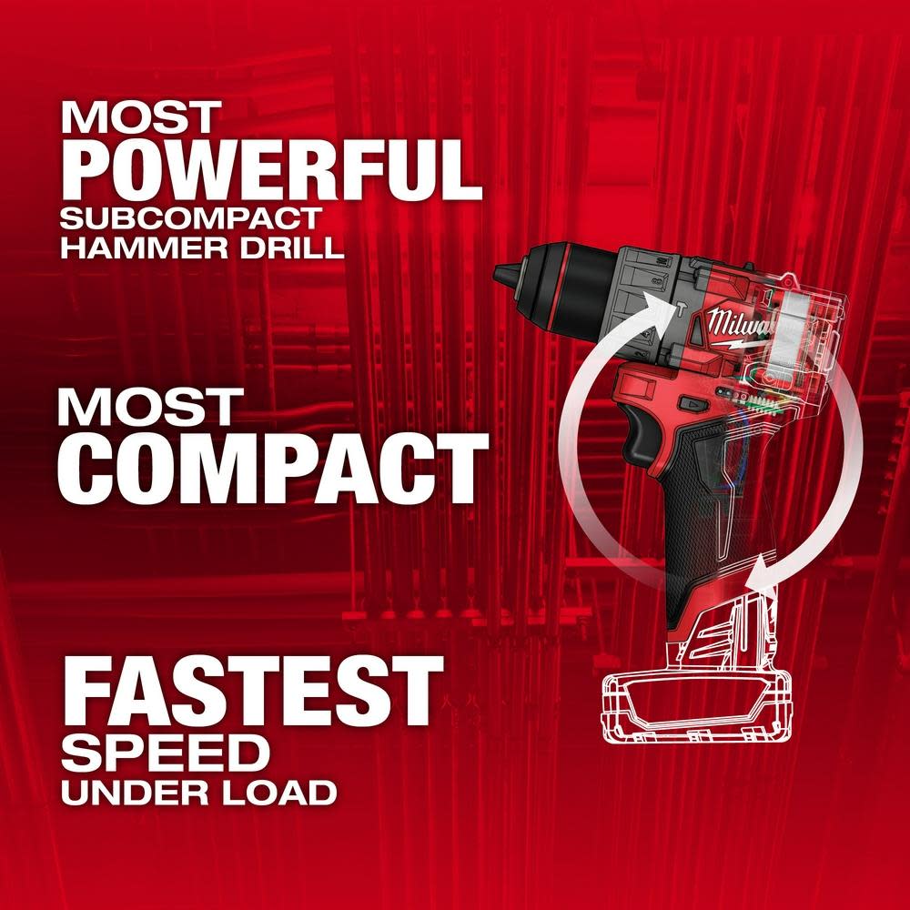 Milwaukee M12 FUEL 1/2″ Hammer Drill/Driver - Flockneti