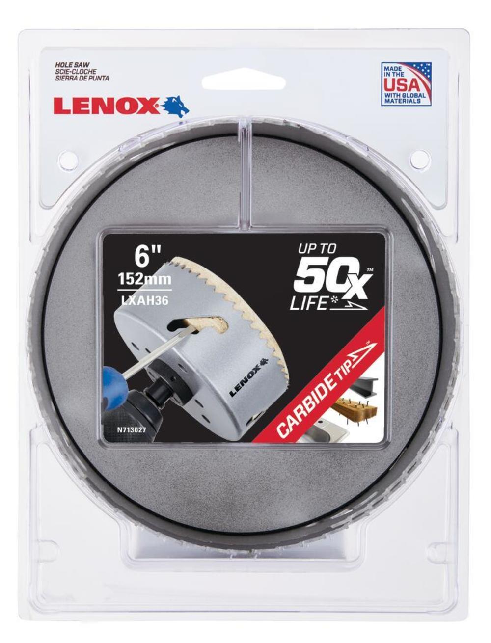 Lenox Hole Saw Carbide Tipped 6″ 152mm - Flockneti