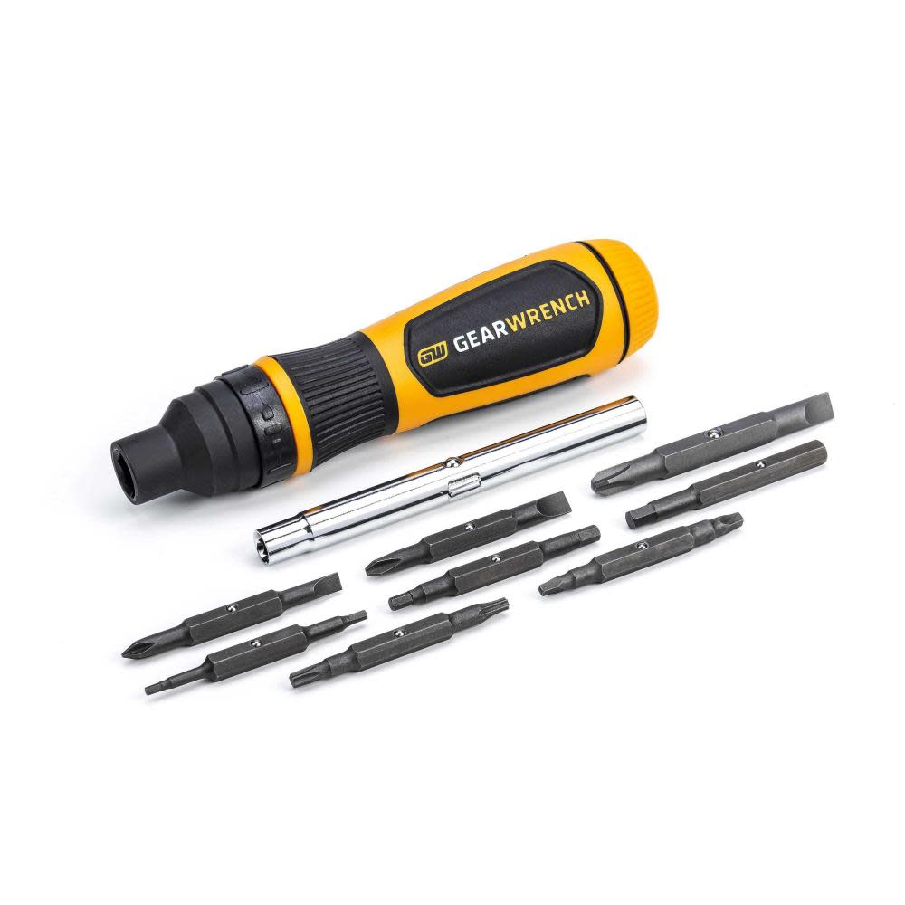 GEARWRENCH Multi Bit Driver Ratcheting 11 in 1 - Flockneti