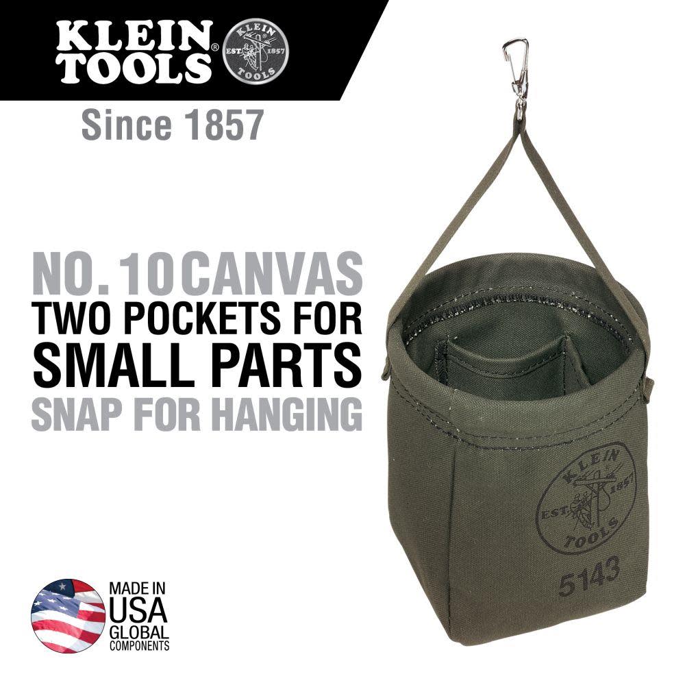 Klein Tools Canvas Tapered-Bottom Bag - Flockneti