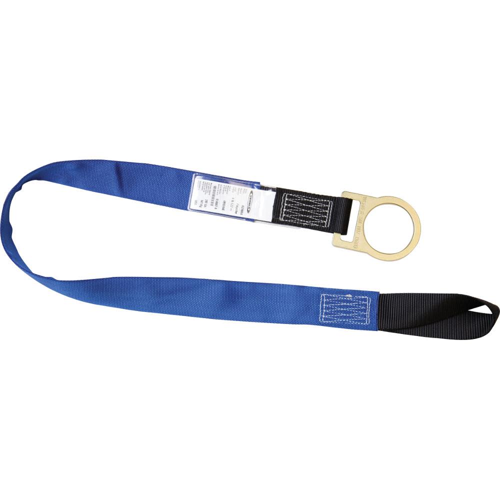 6 Ft. Concrete Pour-in Disposable Anchor Strap (Loop, D-Ring) - Flockneti